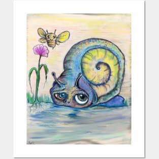 Surrealistic Snail Posters and Art